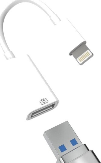 Lightning til USB-adapter – Rask dataoverføring, kompatibel med iPhone og iPad Lightning til USB-adapter – Rask dataoverføring, kompatibel med iPhone og iPad