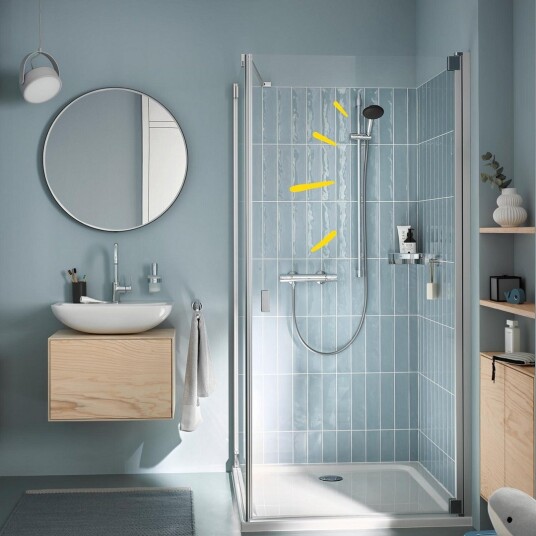 GROHE VITALIO START 110 I DUSJSETT 900 7,6L VER. 2 KROM