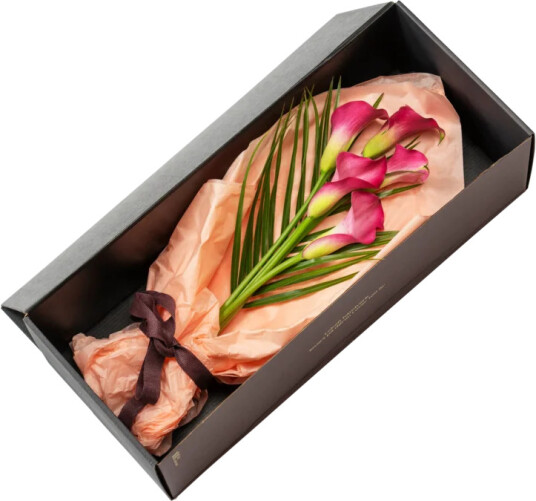 Gaveeske med rosa Calla