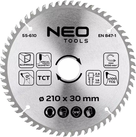 Widia Sagblad, 210 × 30 Mm, 100 Tenner, For Aluminium