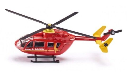 Siku 1647 Helikopter 3 År Metall Plast Sort Rød Gult
