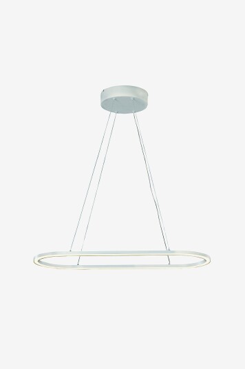 Aneta Lighting   Pendellampe Oda oval   Hvit