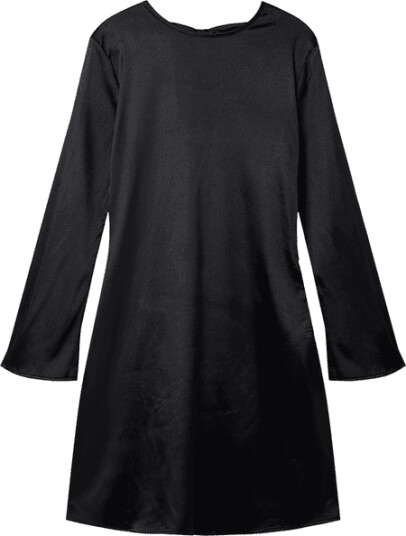 LMTD Nlfsatin kjole til barn Black