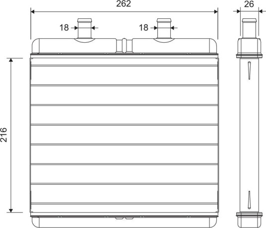 Varmeapparat register VALEO 811631