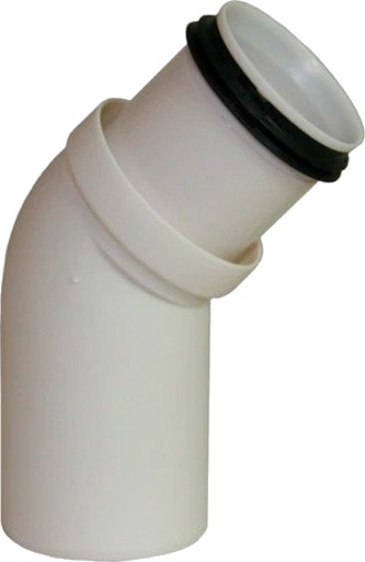 Smartline 40 mm PP bend 15 grader off white