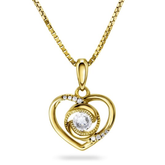 Pan Jewelry Smykke i 925 forgylt sølv med zirkonia