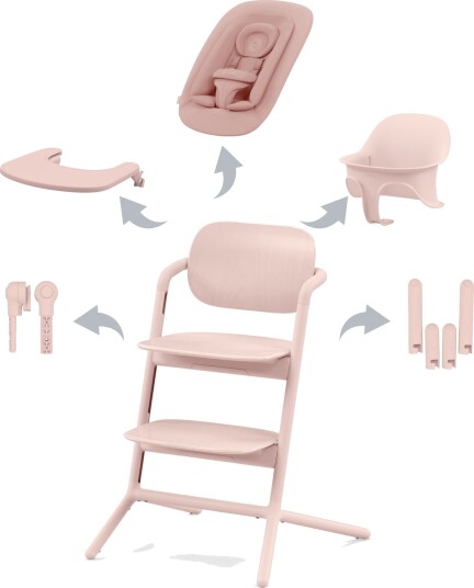 Cybex, Spisestol, Lemo Chair, 4i1 Pakke - Pearl Rosa Cybex, Spisestol, Lemo Chair, 4i1 Pakke - Pearl Rosa