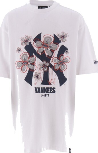New Era T skjorte   Floral   Hvit   New Era   Small   T skjorte