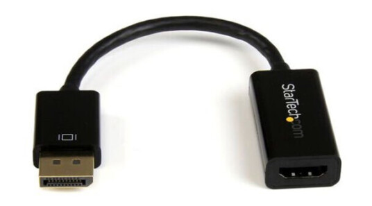 StarTech DisplayPort til HDMI 4K Kabel 0,15 m Svart