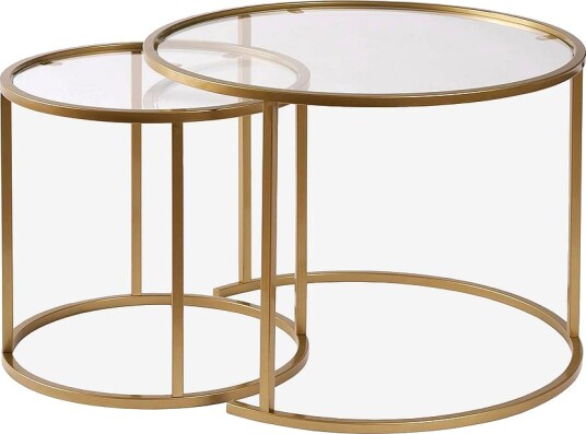 HomitisSalongbordsett Aurum Double SmallGullSofabord