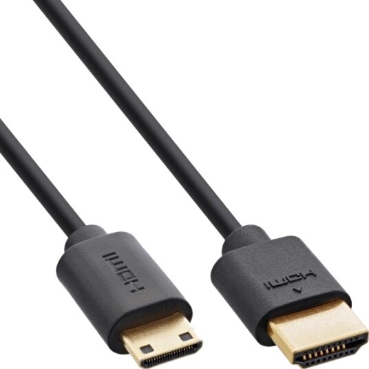 Inline 17933C 0,3 M Hdmi Type A Standard Hdmi Type C Mini 3D 48 Gbit/Sek. Sort