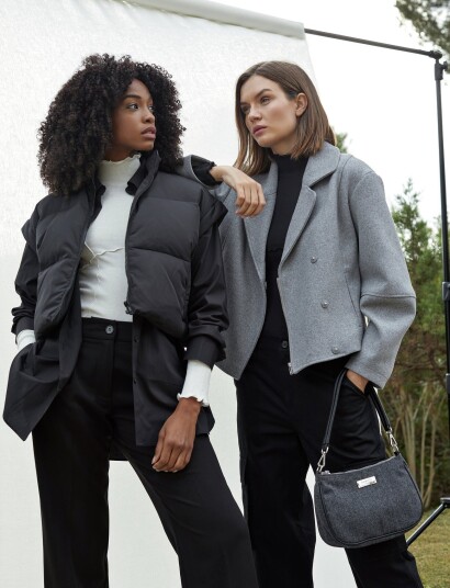Rosemunde Detachable Down Puffer Jacket Black 42
