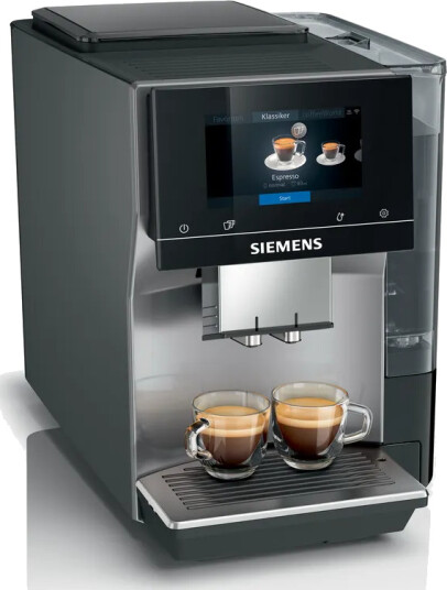 Siemens EQ700 Classic Fuldautomatisk Espressomaskin Grå 2,4L Siemens EQ700 Classic Fuldautomatisk Espressomaskin Grå 2,4L