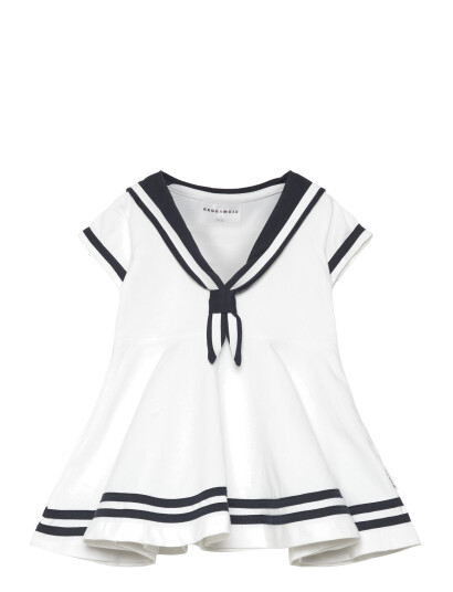 Geggamoja Sailor Dress White 122 128