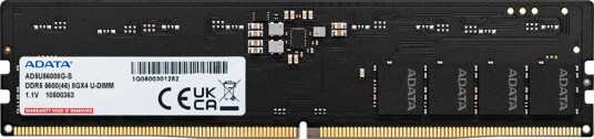 ADATA 8GB DDR5 5600MHz U-DIMM RAM-modul