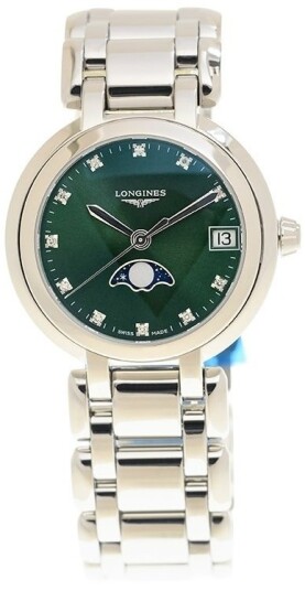Longines Dameklokke L8.115.4.67.6 PrimaLuna Sølvfarget/Stål Ø30.5