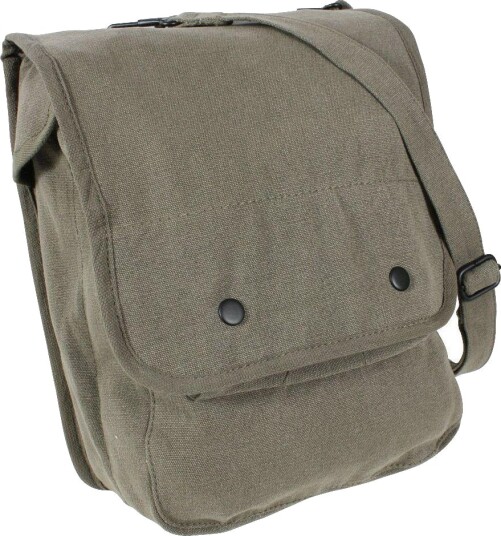Rothco Vintage Canvas kortveske skulderveske Oliven, Grønn Rothco Vintage Canvas kortveske skulderveske Oliven, Grønn