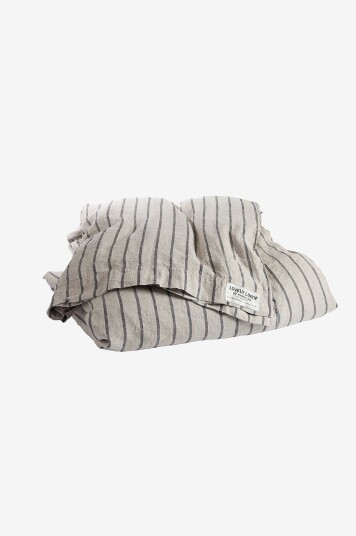Lovely Linen Dynetrekk Stripe Svart Lovely Linen Dynetrekk Stripe Svart