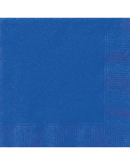 Unique 50 stk Royal Blå Servietter 33x33 cm 80462
