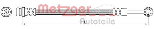 Bremseslange METZGER 4110564