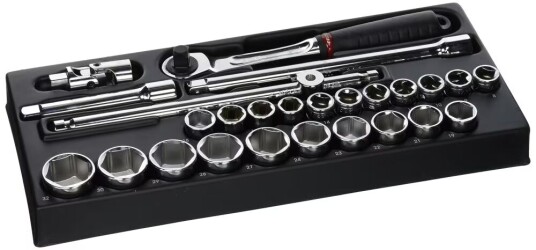 Hylsenøkkelsett Facom MOD.SL161-46; 1/2''; 10-32 mm