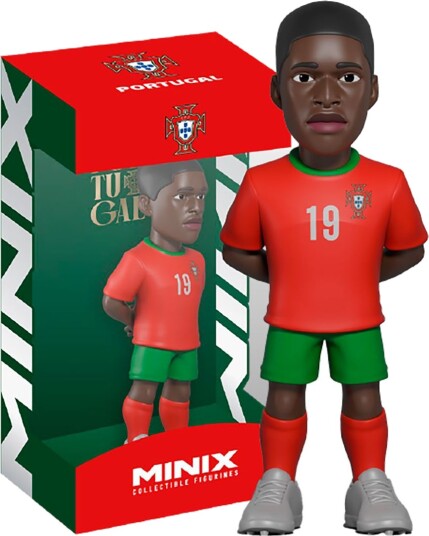 Minix Figur - Fotballstjerner - Portugal - Nuno Mendes - Minix - OneSize - Lekefigur - Hvit Minix Figur - Fotballstjerner - Portugal - Nuno Mendes - Minix - OneSize - Lekefigur - Hvit