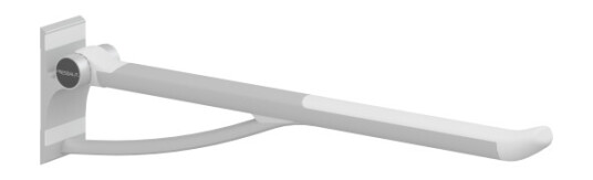 Pressalit Care Plus armstøtte 85 cm hvit Pressalit Care Plus armstøtte 85 cm hvit