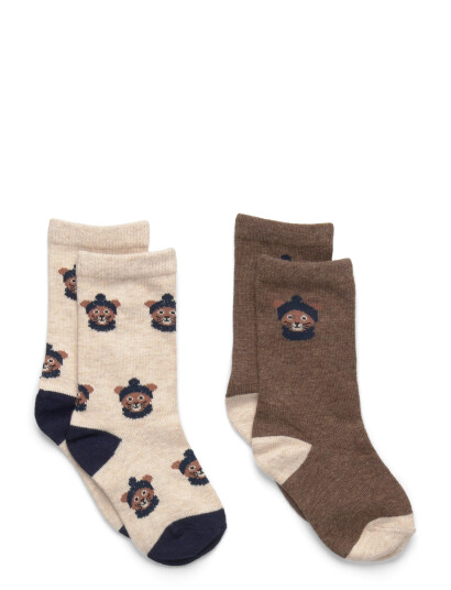 Mango 2 Pack Patterned Socks Brown 3 4 Mango 2 Pack Patterned Socks Brown 3 4