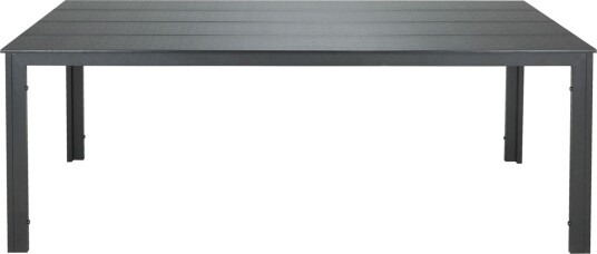 Tunis ute spisebord 205x90 cm rektangulært Svart/Svart Tunis ute spisebord 205x90 cm rektangulært Svart/Svart