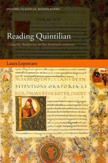 Reading Quintilian Didactic Authority in the Institutio oratoria