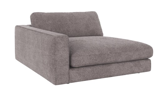 Rowico Home Duncan 1,5 seters sjeselong V Grå Greg 18 129 x 150 x 78 cm Grå