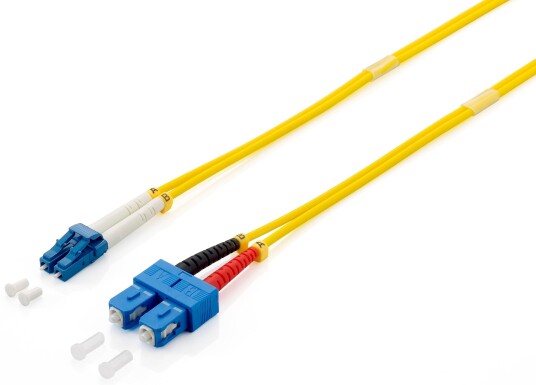 EQUIP LWL Patchkabel LC->SC  3.00m Singlemode Duplex OS2 yel