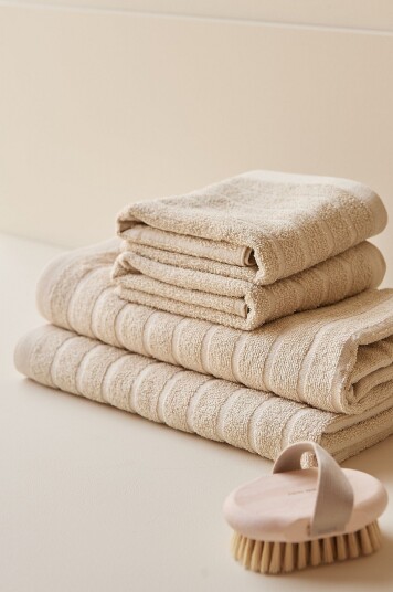 &Home - Sett med frottéhåndklær Day 4 deler - Beige