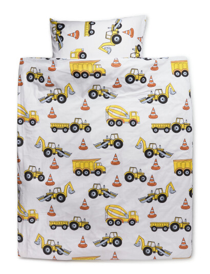 BrandMac Bed Linen Nb 1361 Construction - 140X200, 60X63 Cm - Multi/patterned - 140X200/60X63CM