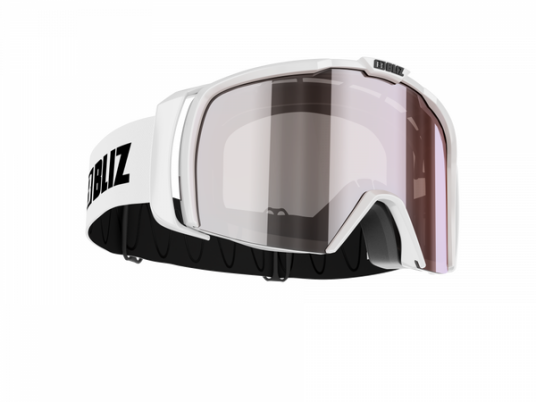 Bliz Nova White Small Smoke w silver mirror