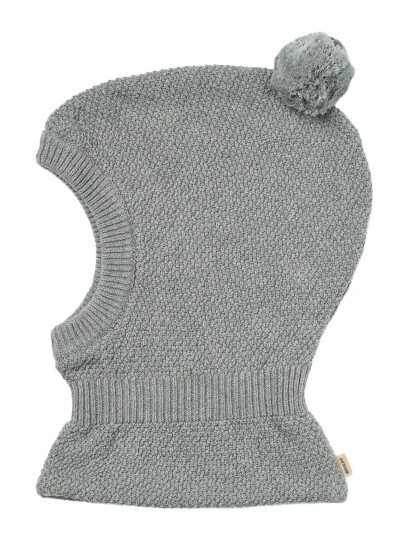 Wheat Knitted Balaclava Pomi - Green - 1-3Y Wheat Knitted Balaclava Pomi - Green - 1-3Y
