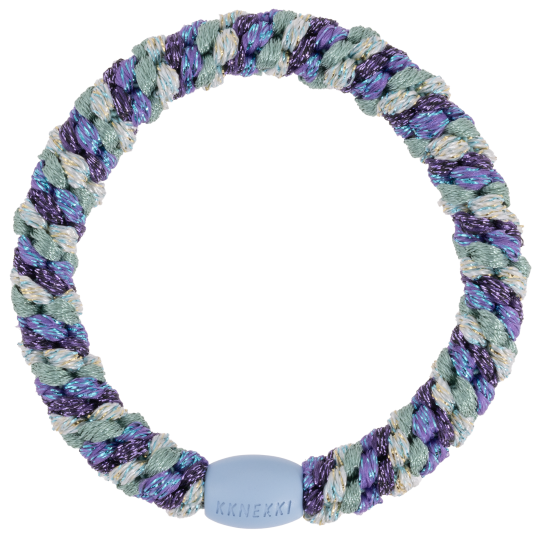 KKNEKKI Glitter Hårstrikk | 21 Varianter Purple Faded Green Glitter