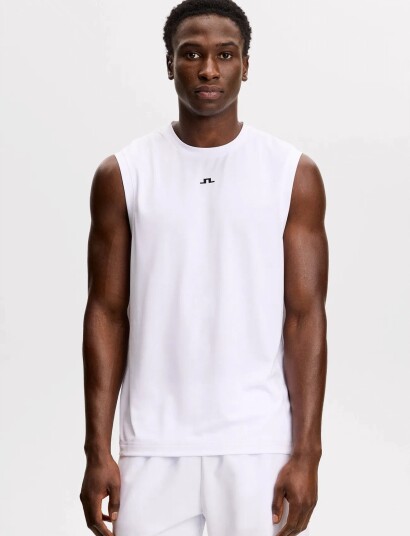 J. Lindeberg Xander Sleeveless Tee White XL