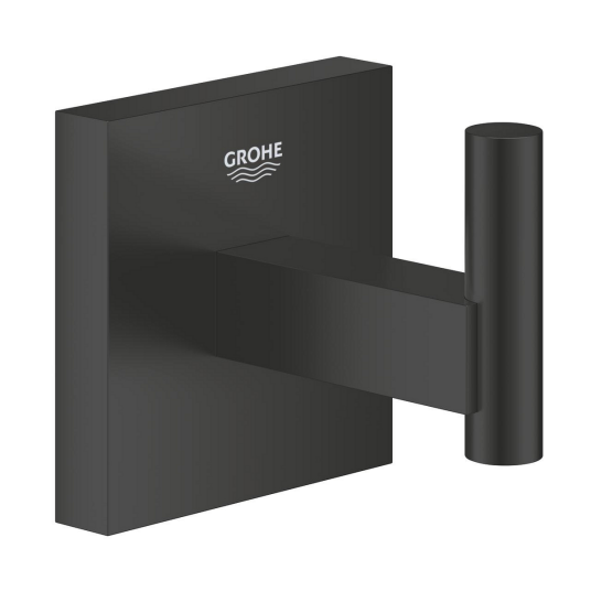 Grohe Start Cube Håndklekrok Sort Matt Grohe Start Cube Håndklekrok Sort Matt