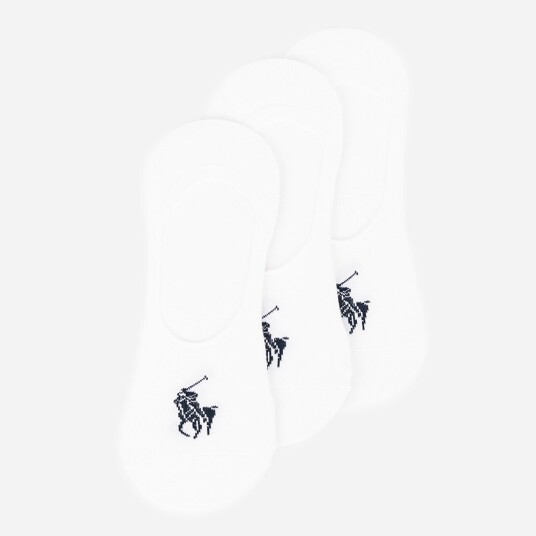 Ralph Lauren Lt Wt Liner-No Show-3 Pack White