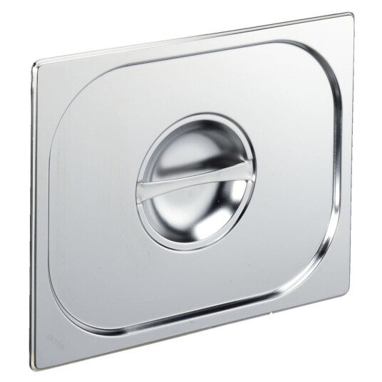 PULSIVA Kantinelokk Basic GN 1/2; Størrelse GN 1/2, 32.5x26.5 cm (LxB); Sølvfarge; Rektangulær