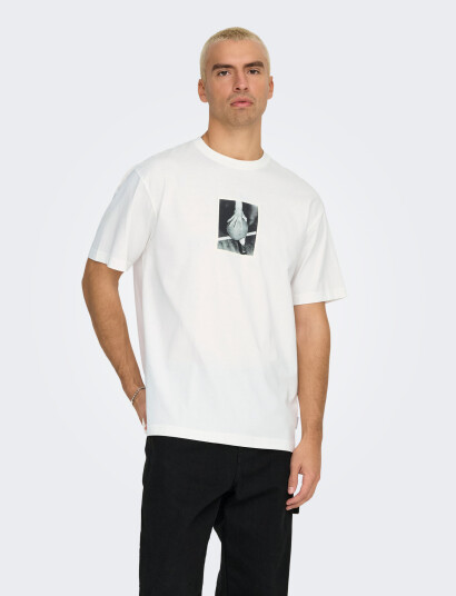 ONLY & SONS Onsdash Rlx Ss Tee Vd - White - XS