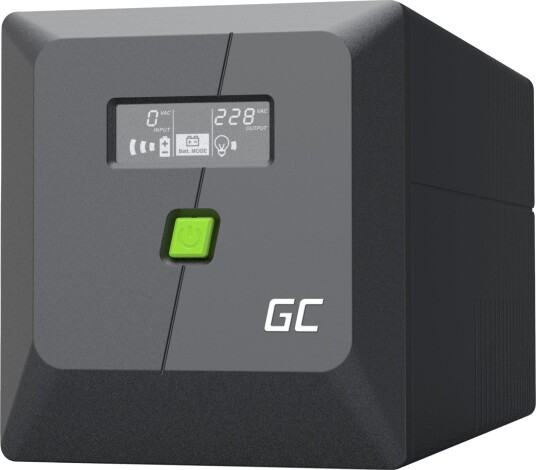 Green Cell Backup Power Supply UPS PowerProof 1000VA 600W med LCD-display UPSLM600