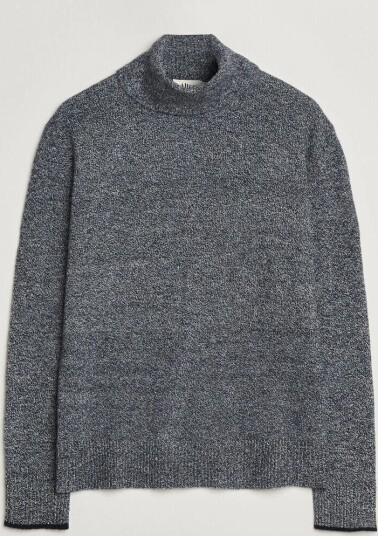 Altea Cloud Cashmere Blend Rollneck Navy Melange