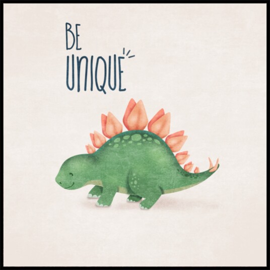 Dino Individuality Plakat / 100x100