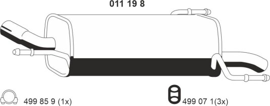 Bakre eksospotte ERNST 011198