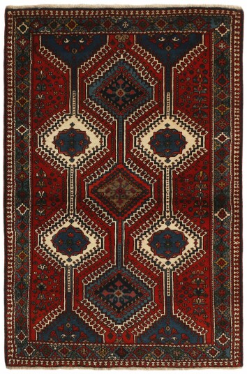 Håndknyttet. Opphav: Persia Yalameh Teppe 101x151