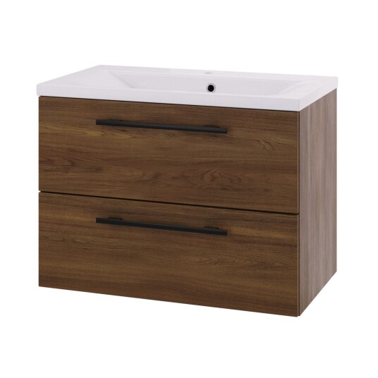 Linn Bad Ingrid D45cm Servantskap Mørk eik / 80cm LB-110808 Linn Bad Ingrid D45cm Servantskap Mørk eik / 80cm LB-110808