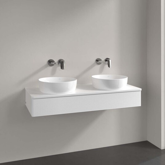 Villeroy & Boch Antao Servantskap med 1 skuff 120x50x19 cm m/lys Hvit Matt
