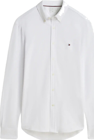 Tommy Hilfiger Knit Pique Featherweight Sf Sht   White   S